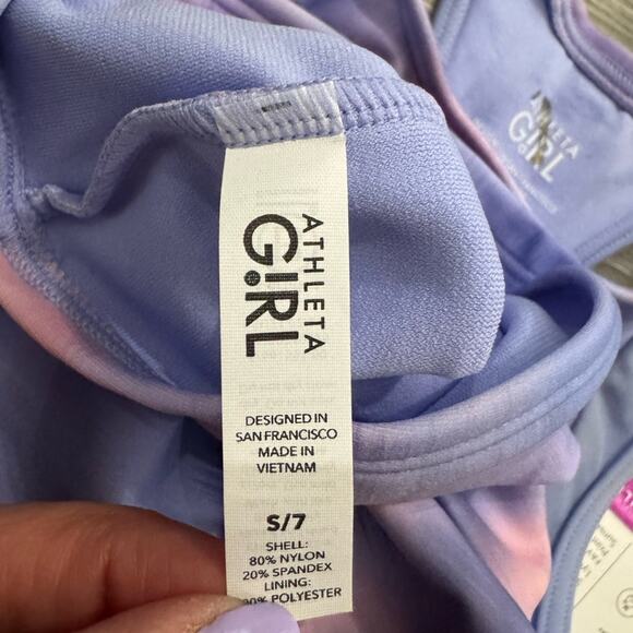 Athleta Girl Sunset High Neck Tankini Swim Top - Size 7 - NWT - Picture 5 of 5